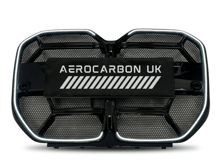 AERO CARBON - BMW 4 SERIES G22 G23 GLOSS BLACK LED MESH GRILLE - Aero Carbon UK