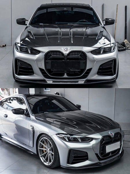 AERO CARBON - BMW 4 SERIES G22 G26 CARBON FIBRE BONNET HOOD IMP STYLE - Aero Carbon UK