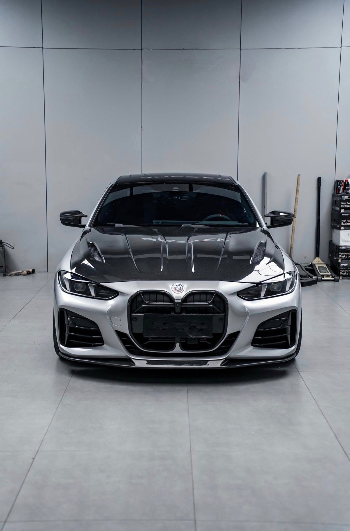 AERO CARBON - BMW 4 SERIES G22 G26 CARBON FIBRE BONNET HOOD IMP STYLE - Aero Carbon UK