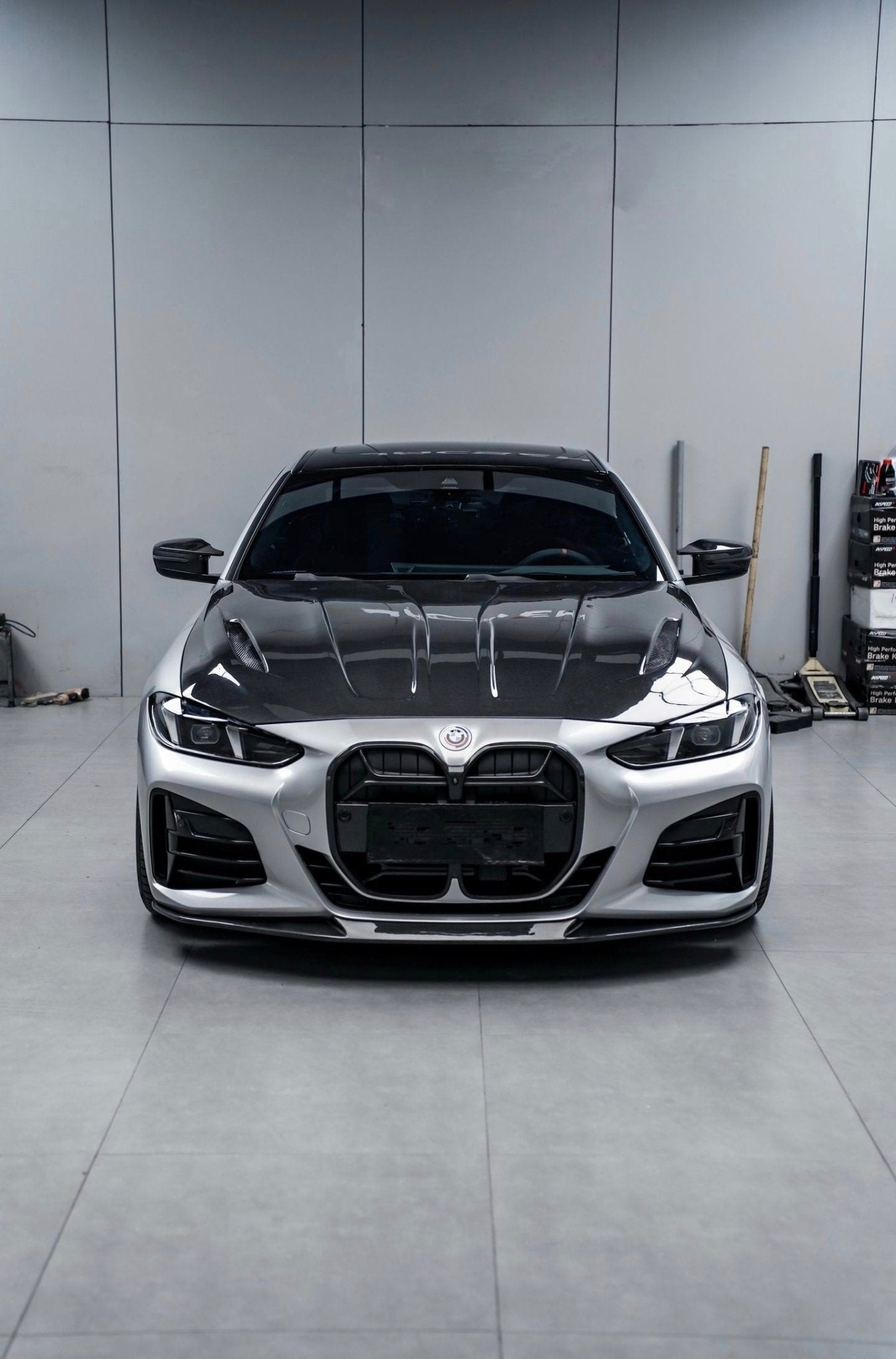 AERO CARBON - BMW 4 SERIES G22 G26 CARBON FIBRE BONNET HOOD IMP STYLE - Aero Carbon UK