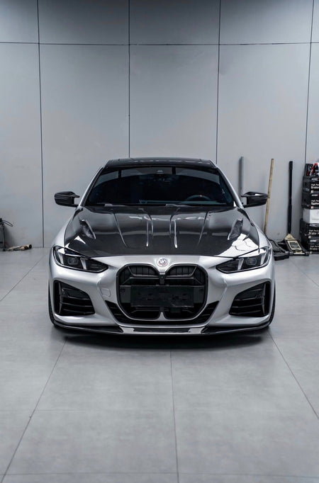 AERO CARBON - BMW 4 SERIES G22 G26 CARBON FIBRE BONNET HOOD IMP STYLE - Aero Carbon UK
