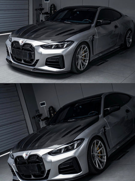 AERO CARBON - BMW 4 SERIES G22 G26 CARBON FIBRE BONNET HOOD IMP STYLE - Aero Carbon UK