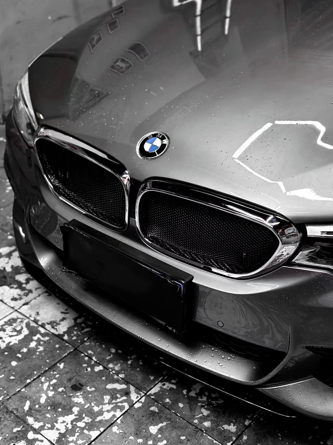 AERO CARBON - BMW 5 SERIES G30 ABS GLOSS BLACK MESH GRILLE - Aero Carbon UK