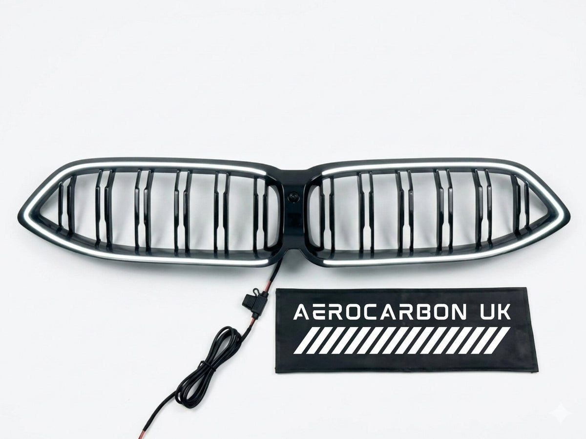 AERO CARBON - BMW 8 SERIES G14 G15 G16 ABS GLOSS BLACK LED GRILLE - Aero Carbon UK