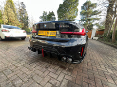 AERO CARBON - BMW G20 3 SERIES LCI GLOSSY BLACK SLIM LED DIFFUSER - Aero Carbon UK