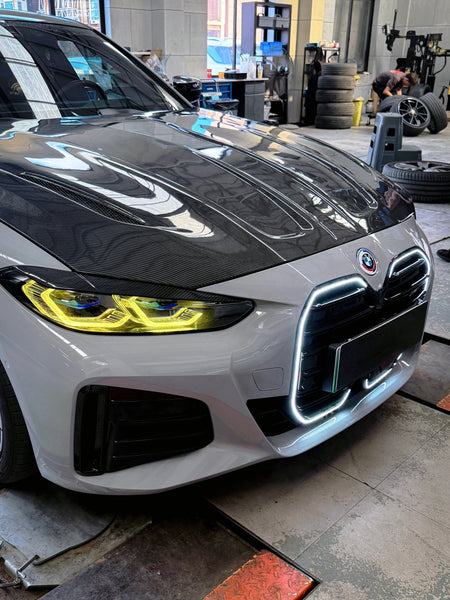 AERO CARBON - BMW I4 G26 ABS GLOSS BLACK FRONT LED GRILLE - Aero Carbon UK