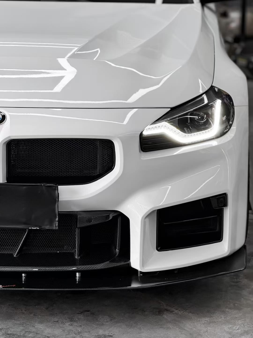 AERO CARBON - BMW M2 G87 ABS GLOSS BLACK MESH GRILLE - Aero Carbon UK