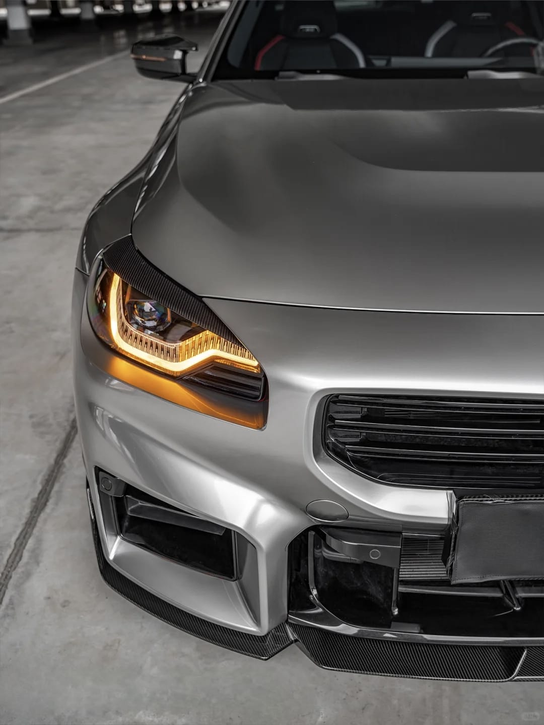 AERO CARBON - BMW M2 G87 CARBON FIBER HEADLIGHT EYE BROW TRIMS - Aero Carbon UK