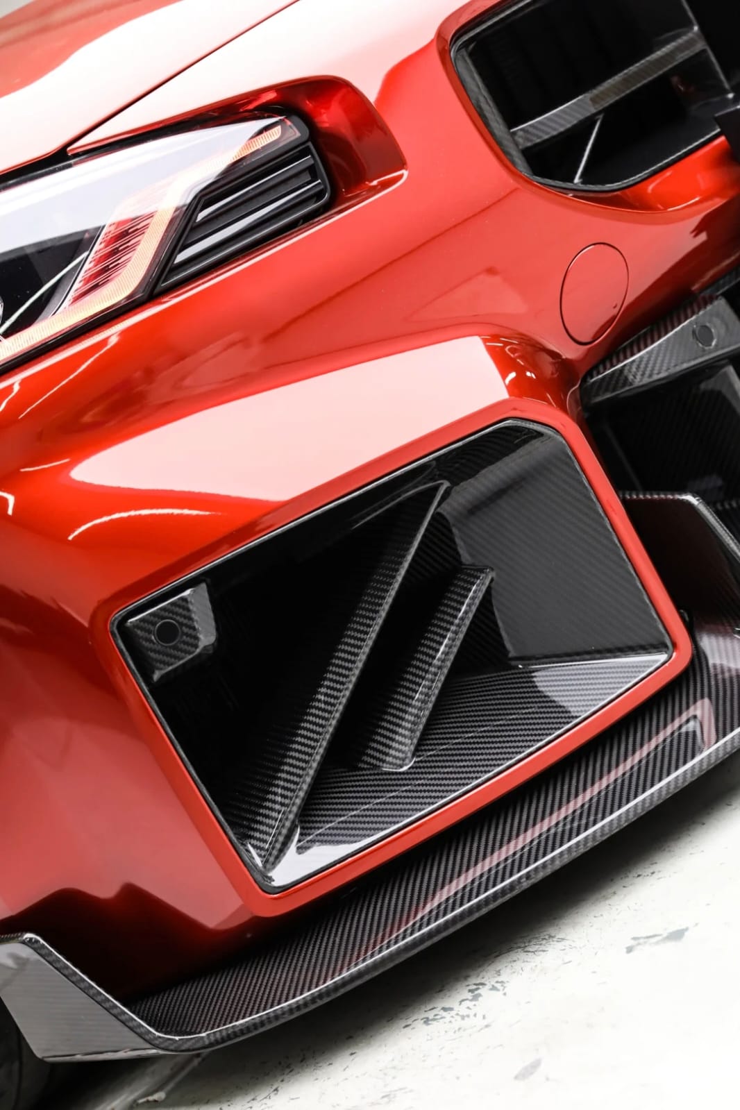 AERO CARBON - BMW M2 G87 DRY CARBON FIBER AD STYLE FRONT LIP - Aero Carbon UK