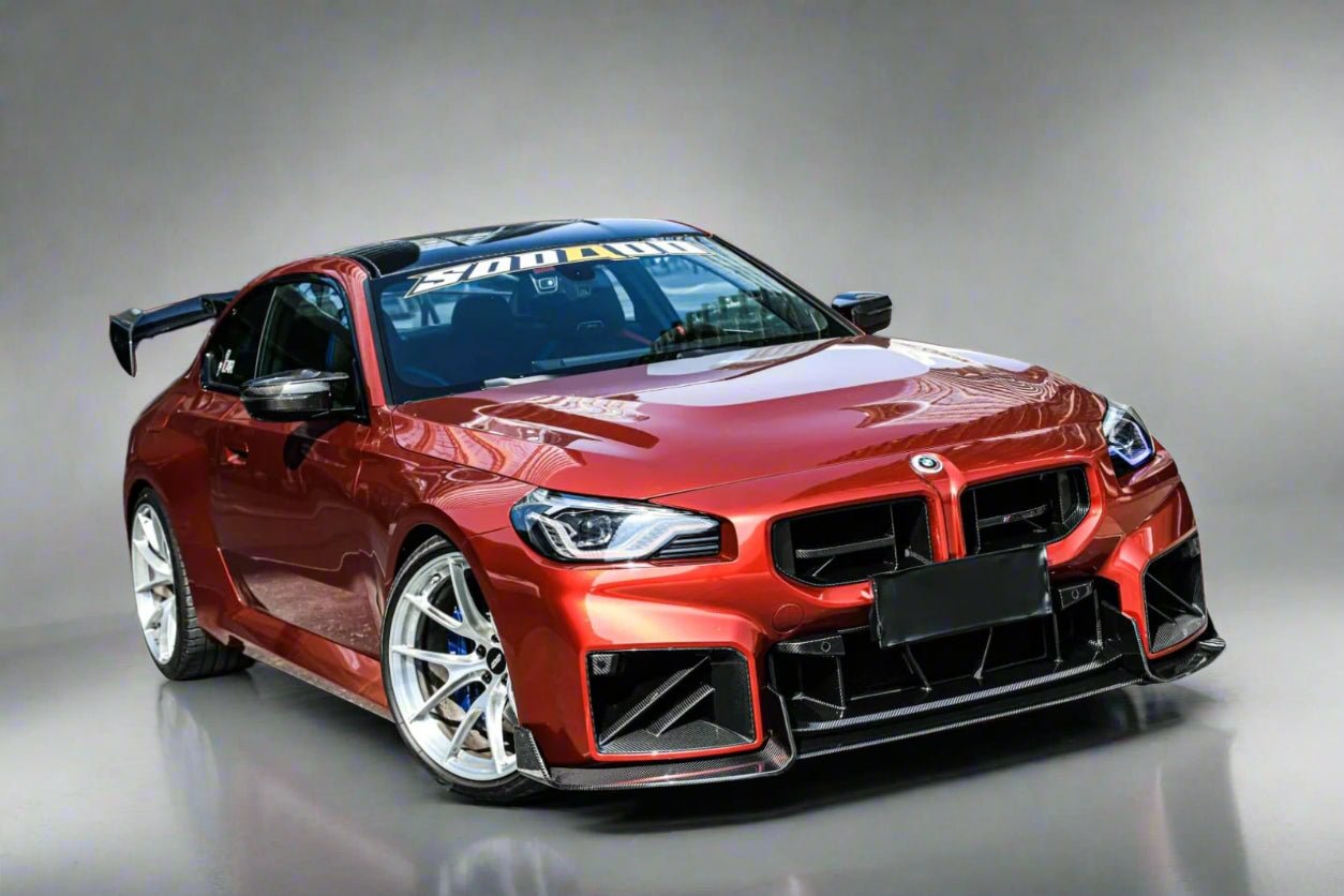 AERO CARBON - BMW M2 G87 DRY CARBON FIBER AD STYLE FRONT LIP - Aero Carbon UK