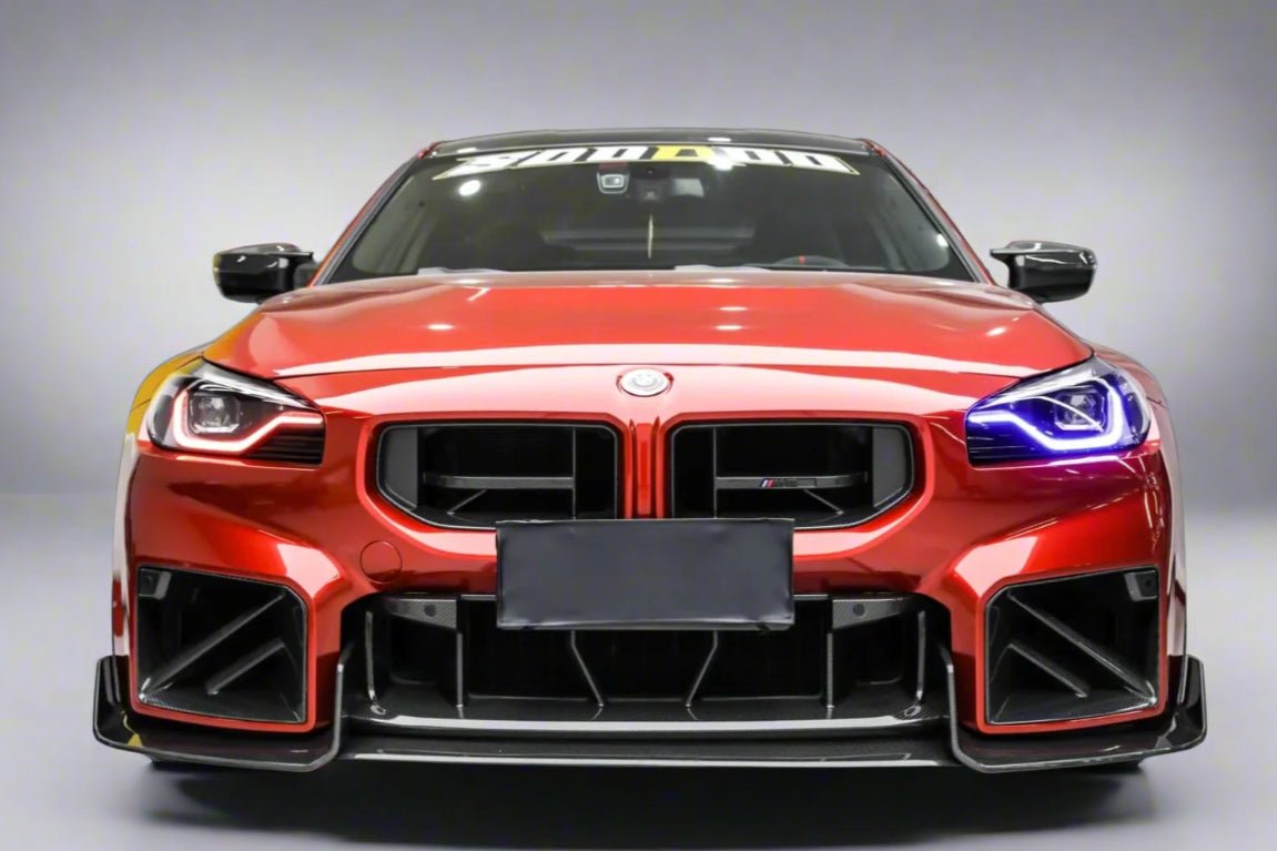 AERO CARBON - BMW M2 G87 DRY CARBON FIBER AD STYLE FRONT LIP - Aero Carbon UK