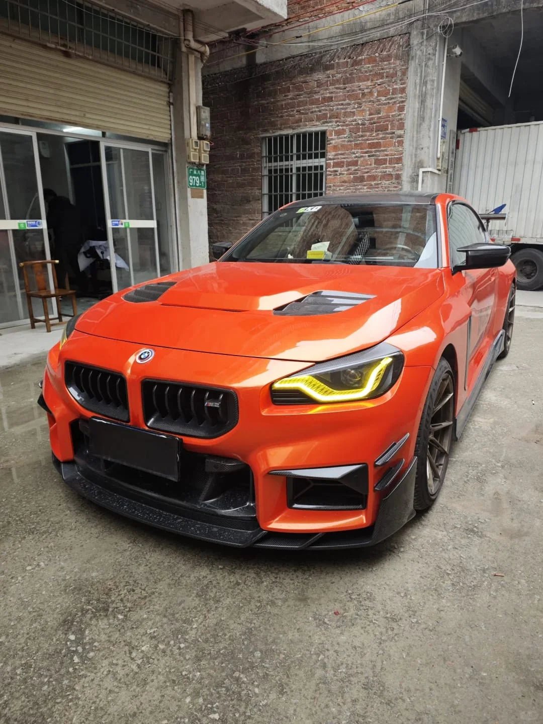 AERO CARBON - BMW M2 G87 DRY CARBON FIBER AIR INLETS ST STYLE - Aero Carbon UK