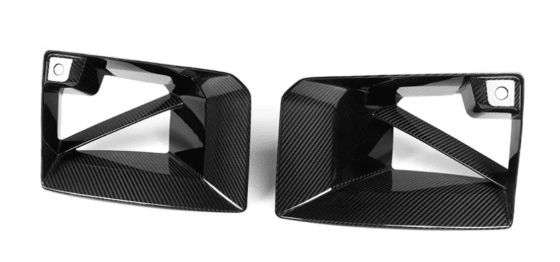 AERO CARBON - BMW M2 G87 DRY CARBON FIBRE FRONT DUCT INSERTS MP STYLE - Aero Carbon UK