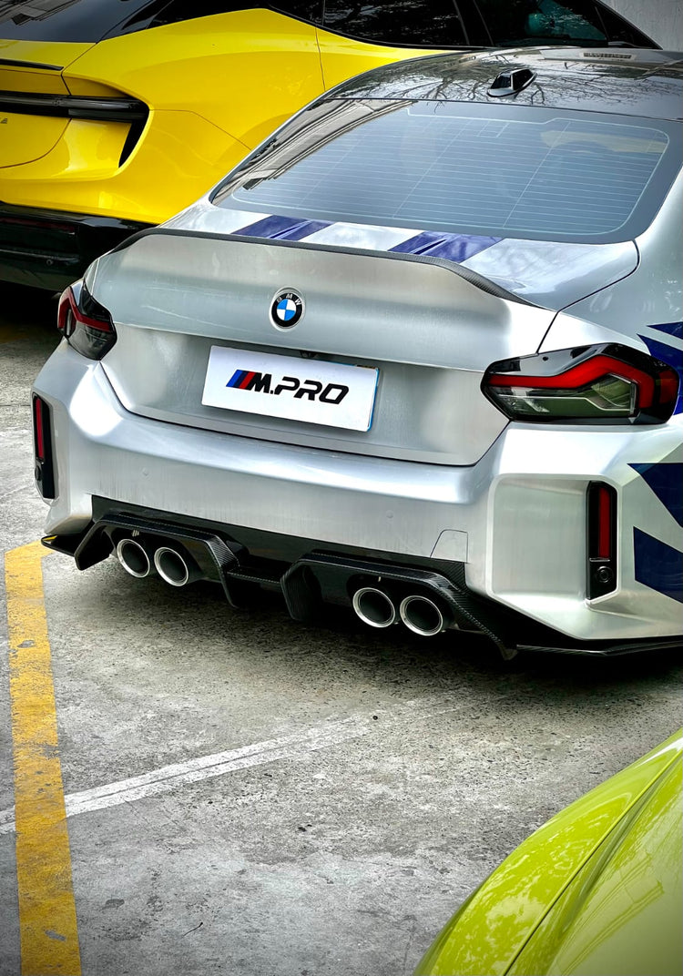 AERO CARBON - BMW M2 G87 DRY CARBON FIBRE REAR DIFFUSER PRO STYLE ...