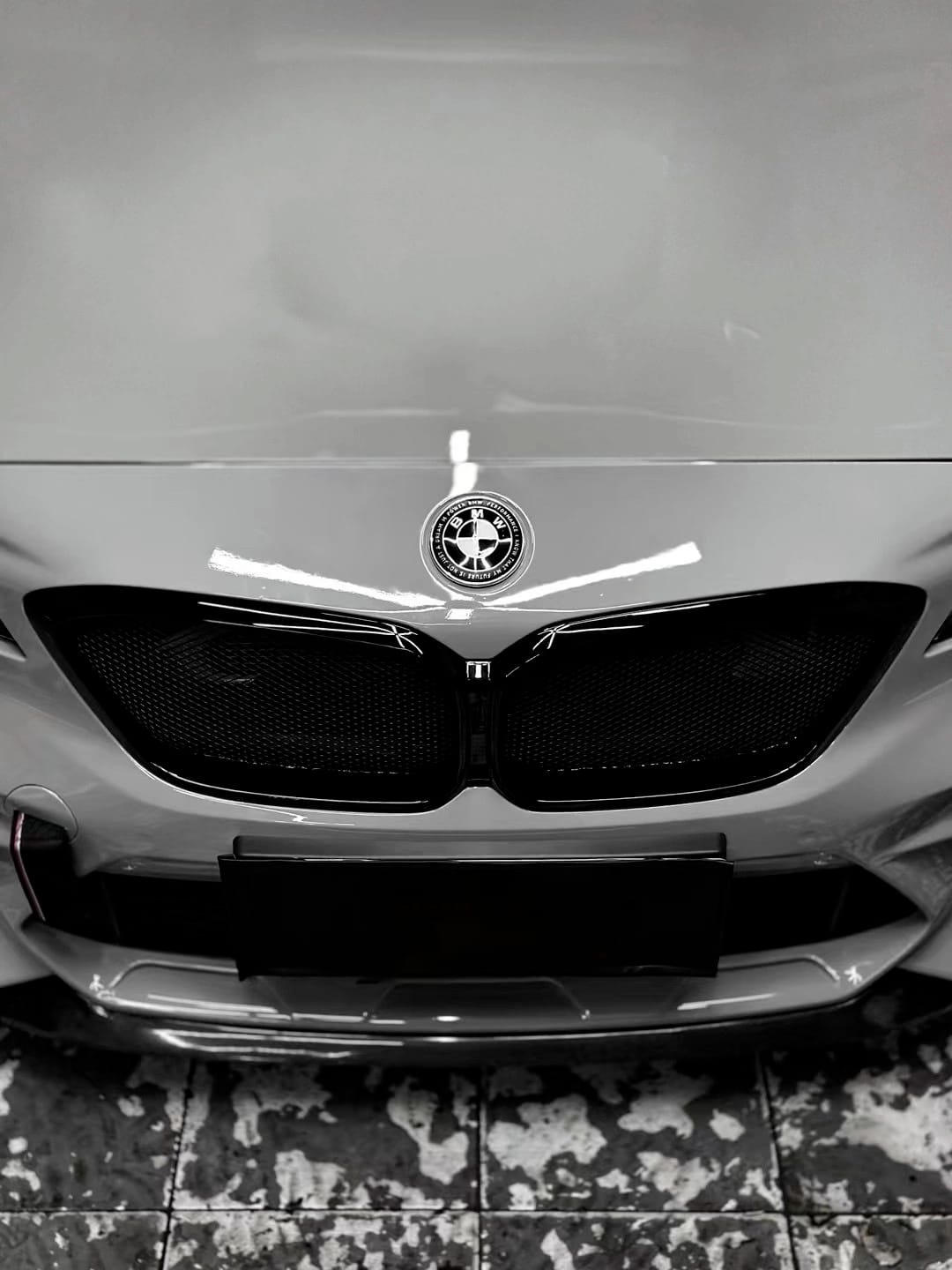 AERO CARBON - BMW M2C F87 ABS GLOSS BLACK MESH GRILLE - Aero Carbon UK