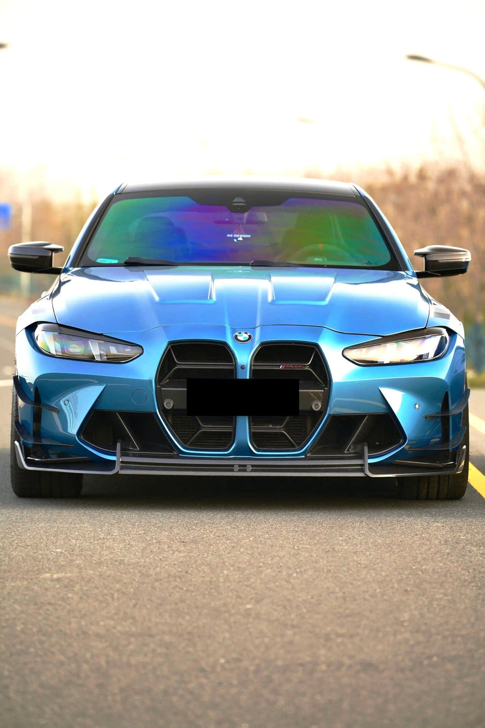 AERO CARBON - BMW M3 G80 M4 G82 CARBON FIBER FRONT LIP AD STYLE - Aero Carbon UK