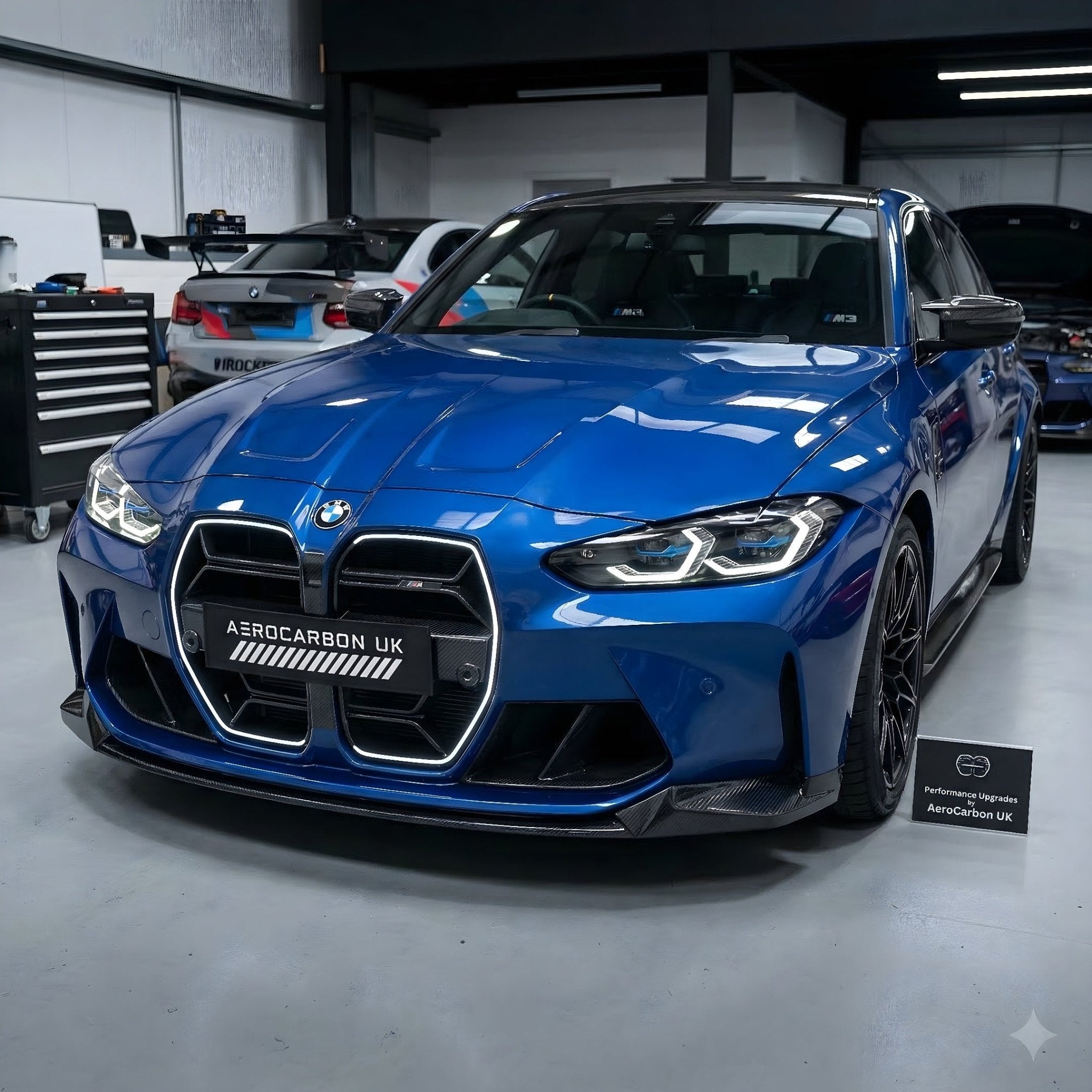 AERO CARBON - BMW M3 G80 M4 G82 DRY CARBON LED GRILLE CSL STYLE - Aero Carbon UK