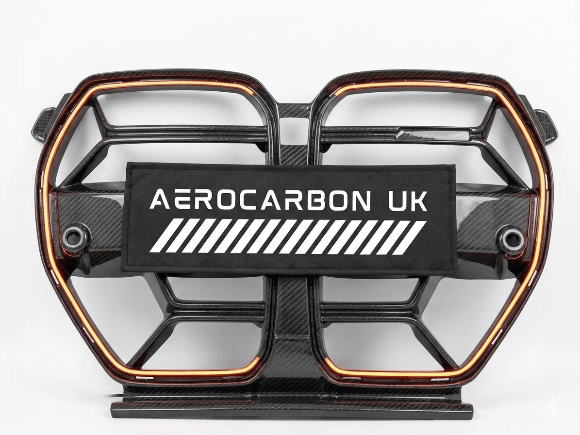 AERO CARBON - BMW M3 G80 M4 G82 DRY CARBON LED GRILLE CSL STYLE - Aero Carbon UK