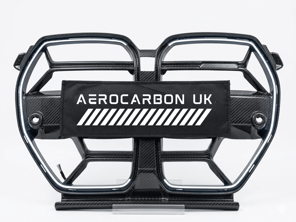 AERO CARBON - BMW M3 G80 M4 G82 DRY CARBON LED GRILLE CSL STYLE - Aero Carbon UK