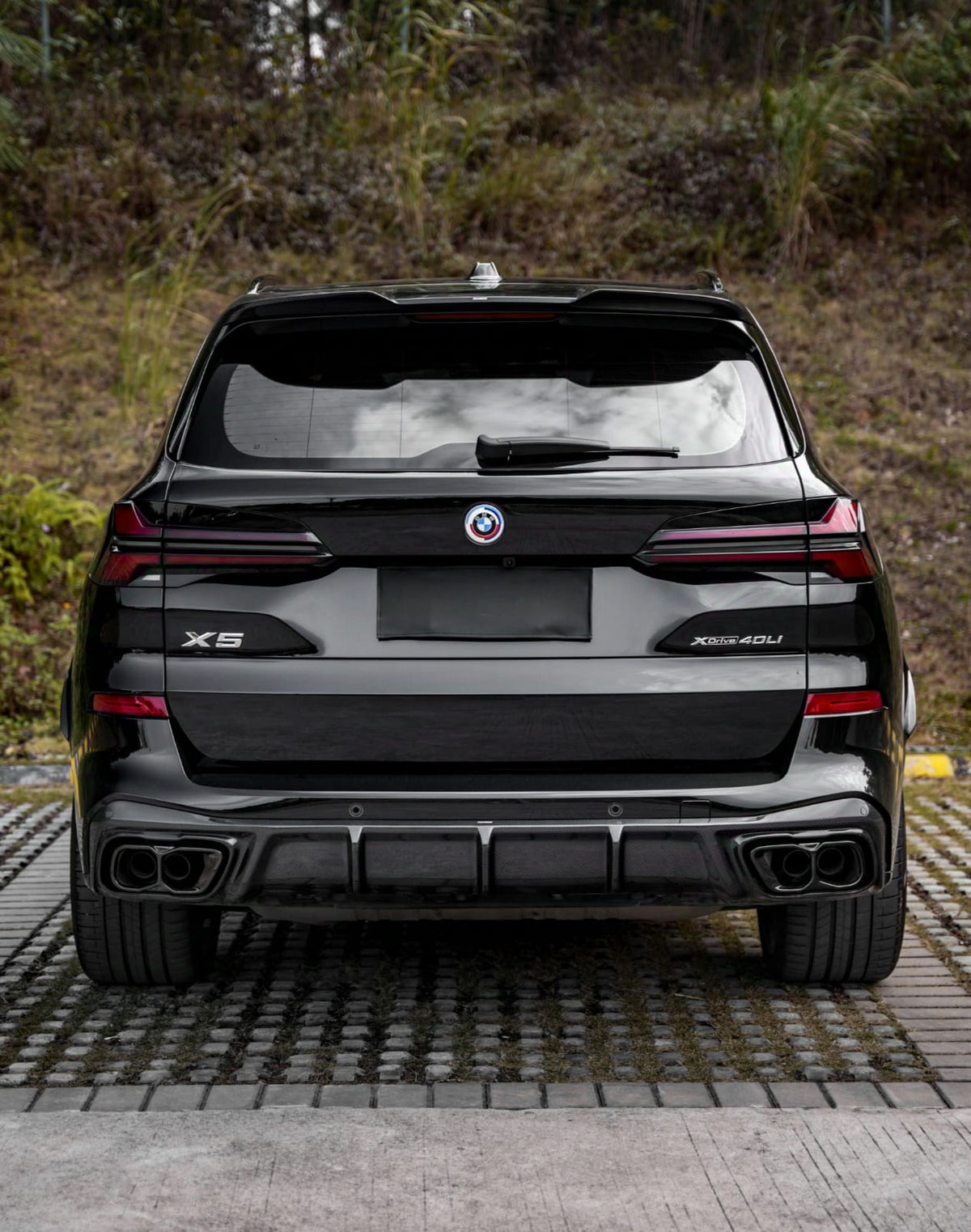 AERO CARBON - BMW X5 G05 LCI CARBON FIBRE REAR DIFFUSER IV STYLE - Aero Carbon UK