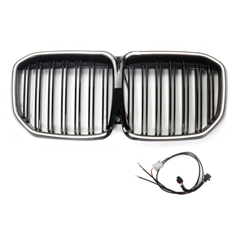 AERO CARBON - BMW X7 G07 ABS GLOSS BLACK LED GRILLE ( DOUBLE SLAT ) - Aero Carbon UK