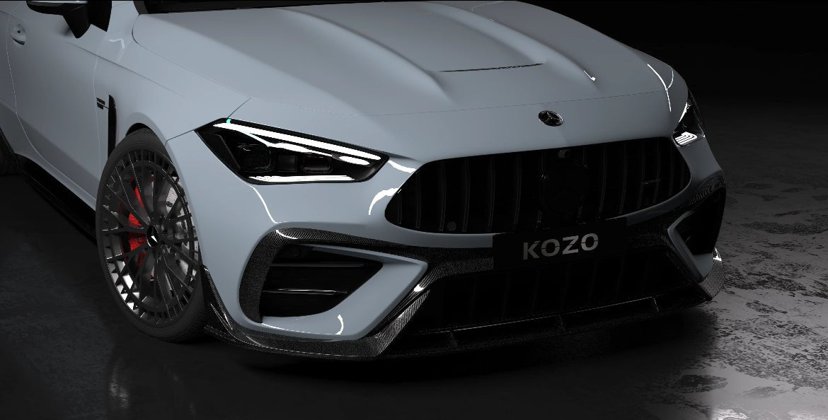 AERO CARBON - MERCEDES BENZ CLE53 DRY CARBON FIBRE FRONT LIP - Aero Carbon UK