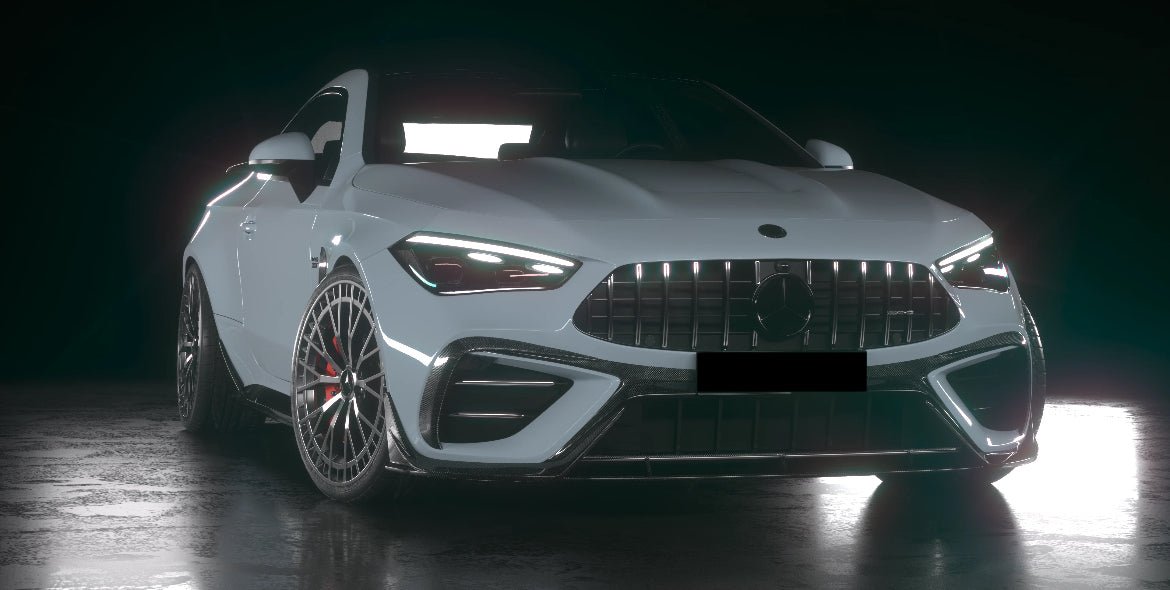 AERO CARBON - MERCEDES BENZ CLE53 DRY CARBON FIBRE FRONT LIP - Aero Carbon UK