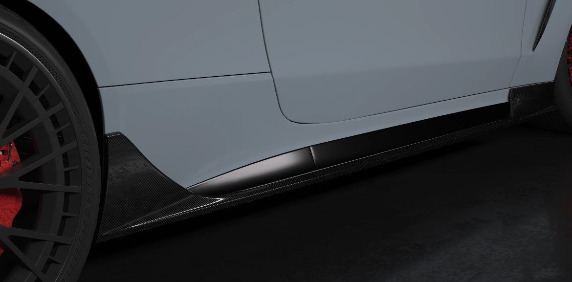 AERO CARBON - MERCEDES BENZ CLE53 DRY CARBON FIBRE SIDE SKIRTS - Aero Carbon UK