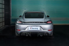 AERO CARBON - PORSCHE 718 CAYMAN CARBON FIBRE GT4 STYLE REAR DIFFUSER - Aero Carbon UK