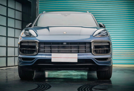 AERO CARBON - PORSCHE CAYENNE 9Y0.1 DRY CARBON FIBER FRONT BUMPER INSERTS - Aero Carbon UK