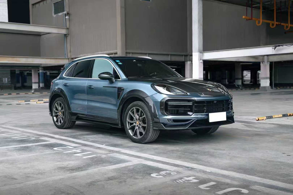 AERO CARBON - PORSCHE CAYENNE 9Y0.1 DRY CARBON FIBRE FRONT LIP - Aero Carbon UK