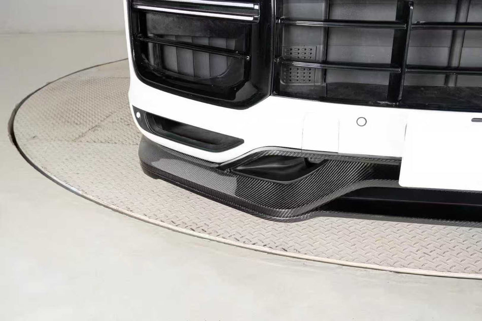 AERO CARBON - PORSCHE CAYENNE 9Y0.1 DRY CARBON FIBRE FRONT LIP - Aero Carbon UK