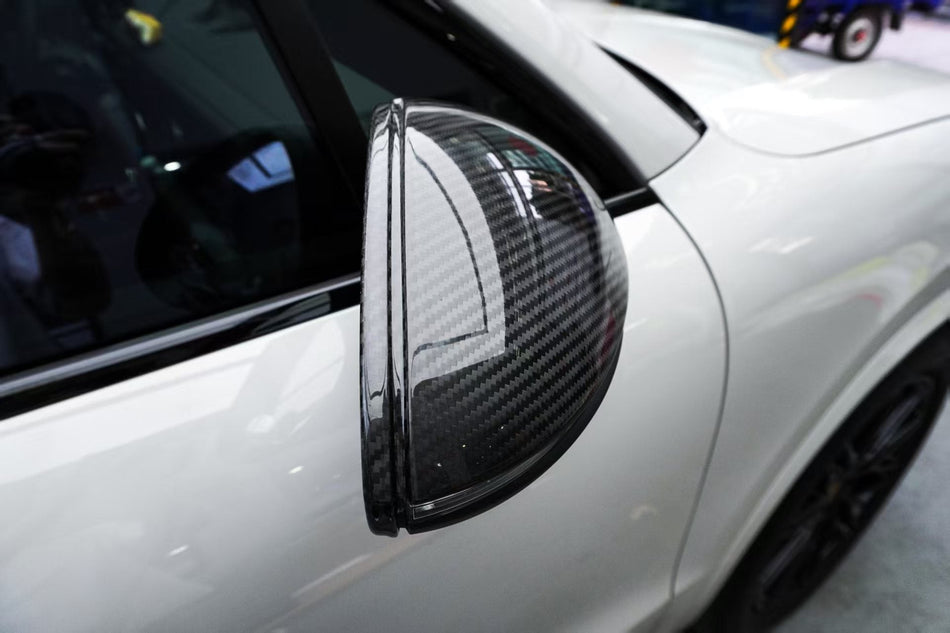 AERO CARBON - PORSCHE CAYENNE COUPE 9Y3 CARBON FIBER MIRROR CAPS - Aero Carbon UK