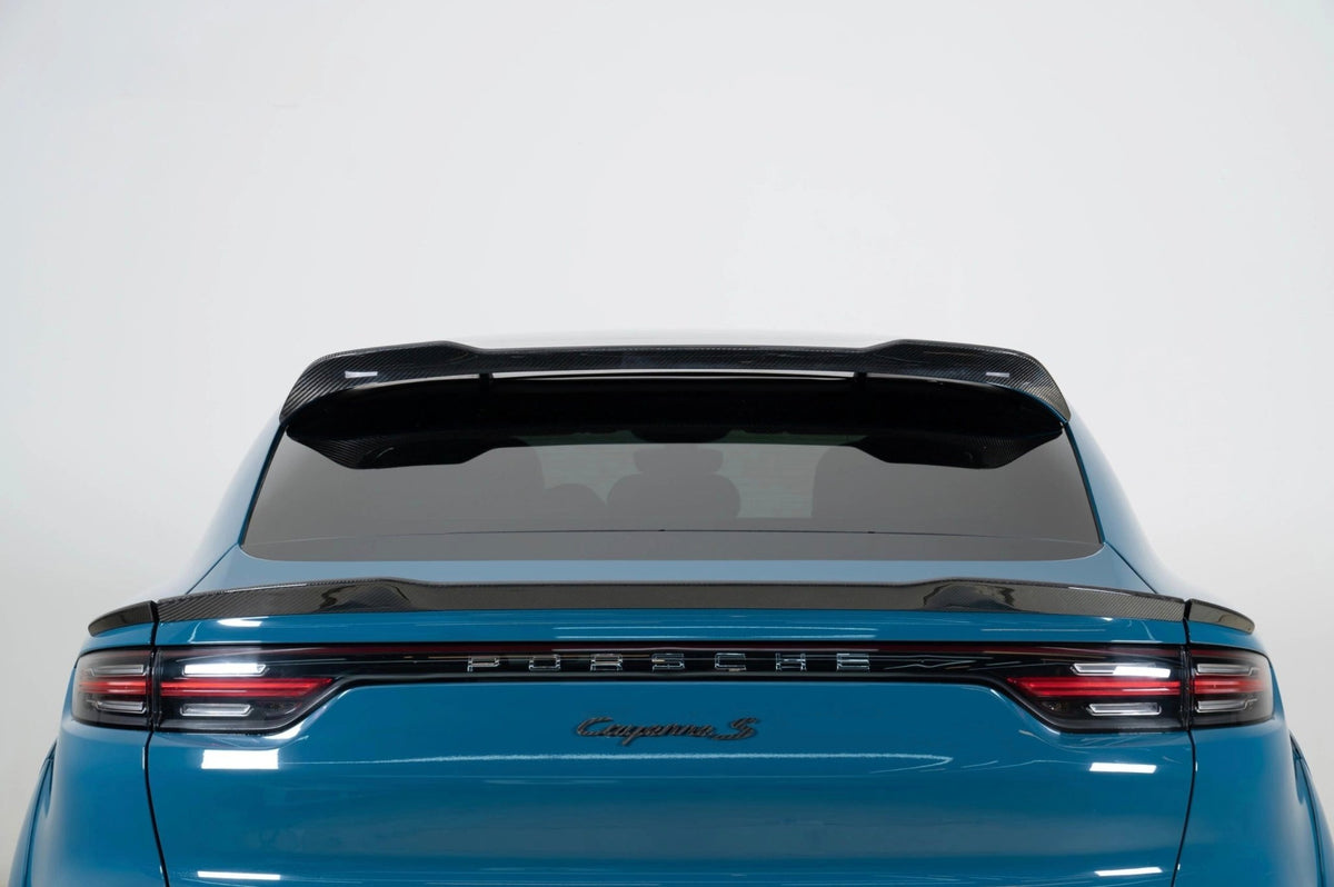 AERO CARBON - PORSCHE CAYENNE COUPE 9Y3 DRY CARBON FIBER REAR TOP ROOF SPOILER - Aero Carbon UK