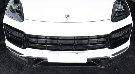 AERO CARBON - PORSCHE CAYENNE COUPE DRY CARBON FIBRE FRONT LIP - Aero Carbon UK