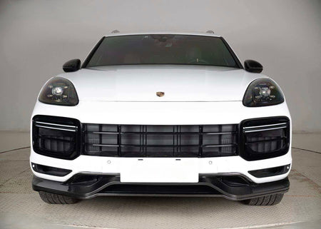 AERO CARBON - PORSCHE CAYENNE COUPE DRY CARBON FIBRE FRONT LIP - Aero Carbon UK