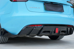 AERO CARBON - TESLA MODEL 3 HIGHLAND 2024+ ABS GLOSS BLACK LED REAR DIFFUSER - Aero Carbon UK