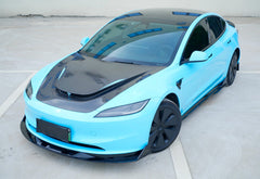 AERO CARBON - TESLA MODEL 3 HIGHLAND 2024+ DRY CARBON FIBRE HOOD BONNET - Aero Carbon UK