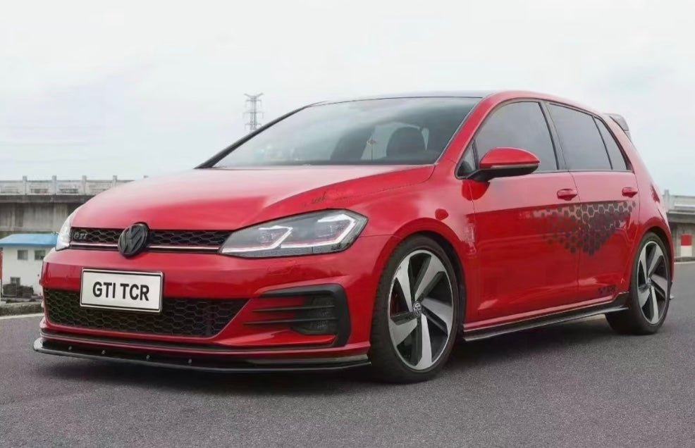 AERO CARBON - VOLKSWAGEN GOLF GTI & GOLF R MK7 MK7.5 GLOSS BLACK SIDE SKIRTS - Aero Carbon UK
