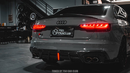 AERO DESIGN - AUDI A4 / S4 B9.5 CARBON FIBRE LED REAR DIFFUSER - Aero Carbon UK