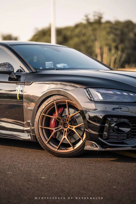 AERO DESIGN - AUDI RS5 B9.5 DRY CARBON SIDE FENDERS - Aero Carbon UK