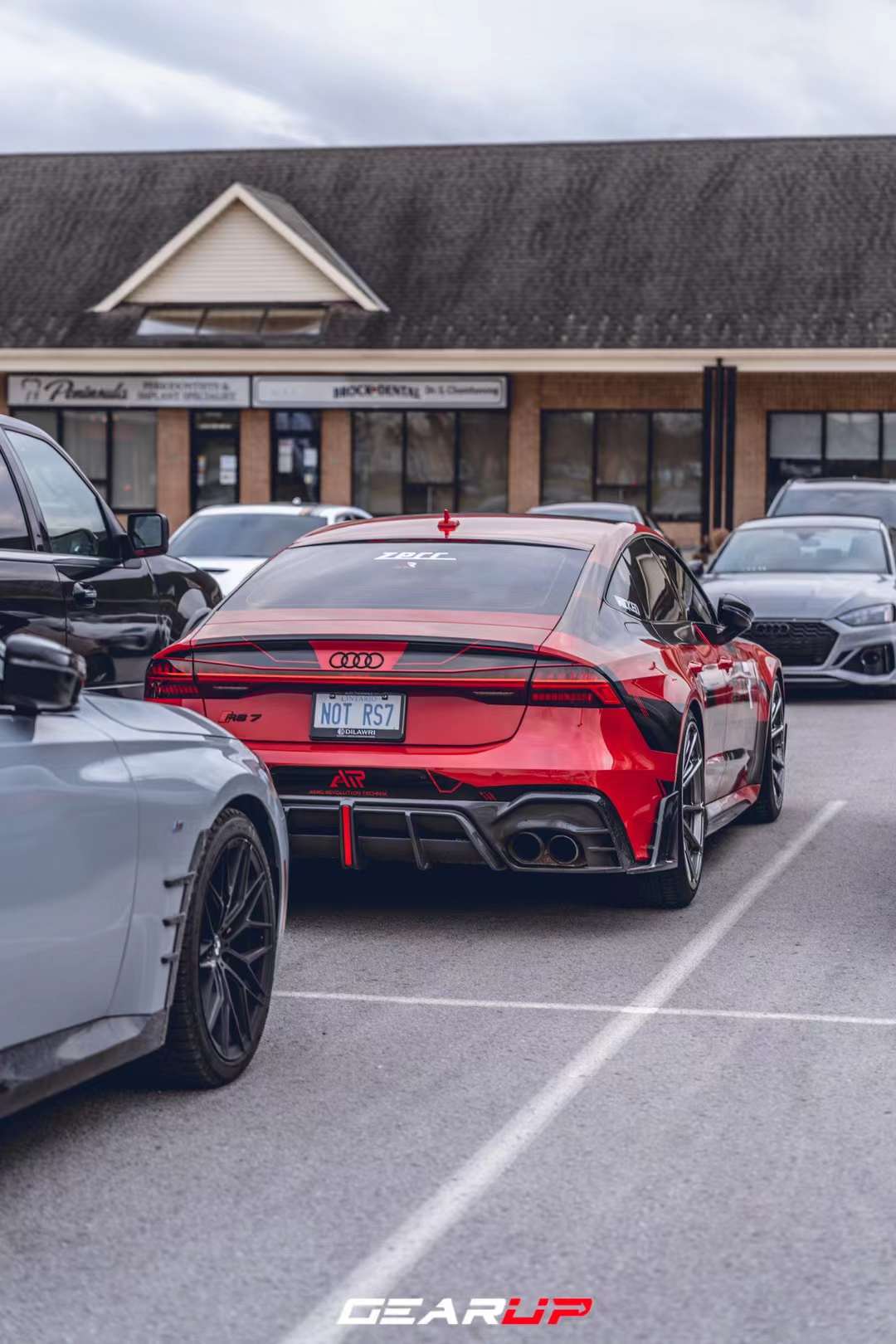 AERO DESIGN - AUDI RS6 / RS7 C8 DRY CARBON FIBRE LED REAR DIFFUSER - Aero Carbon UK