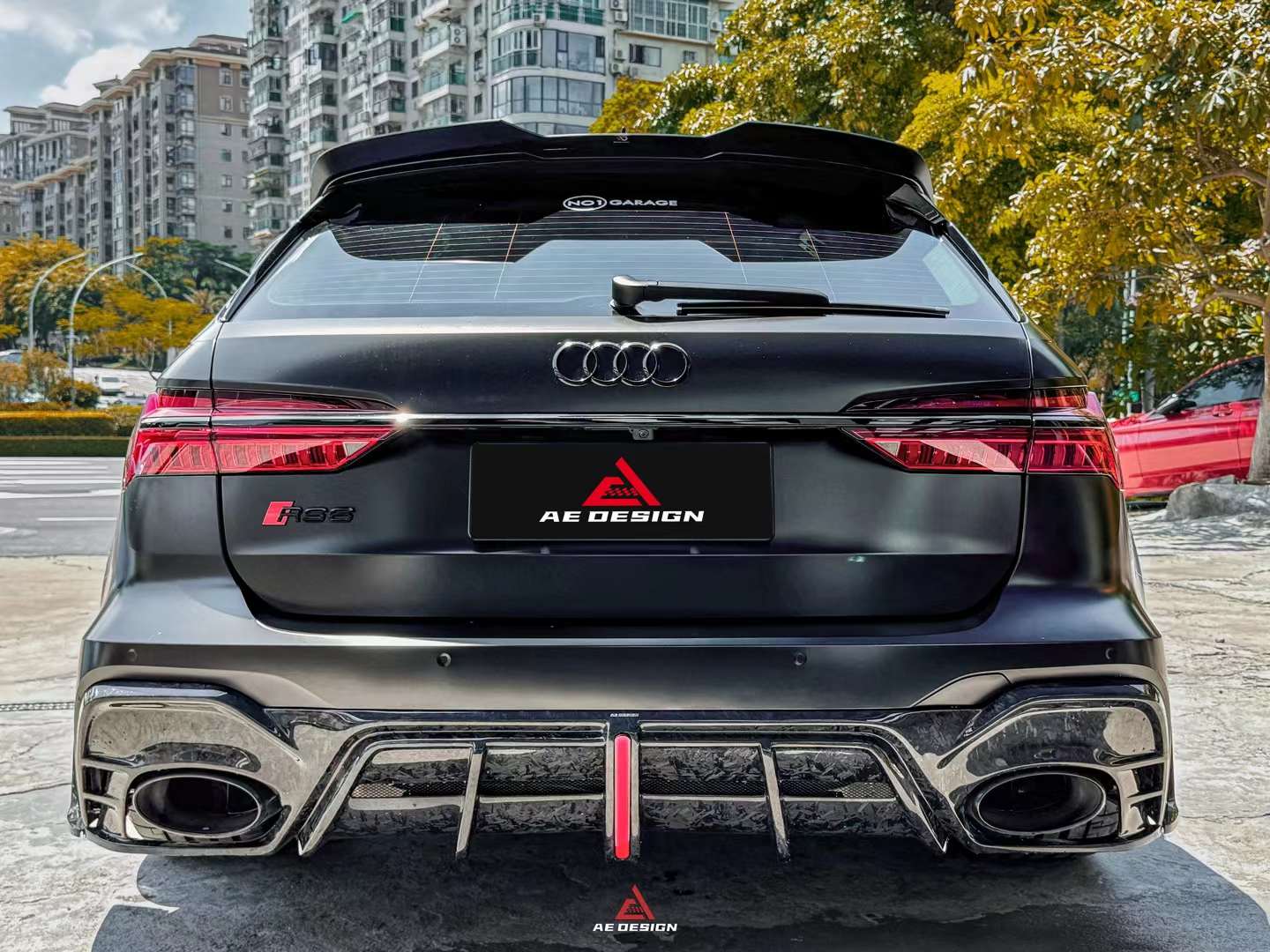 AERO DESIGN - AUDI RS6 / RS7 C8 DRY CARBON FIBRE LED REAR DIFFUSER - Aero Carbon UK