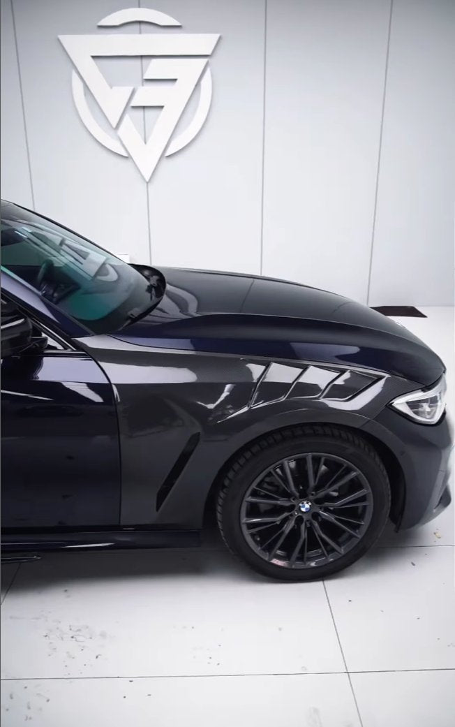 AE DESIGN - BMW 3 SERIES G20 DRY CARBON FIBRE SIDE FENDERS – Aero Carbon UK