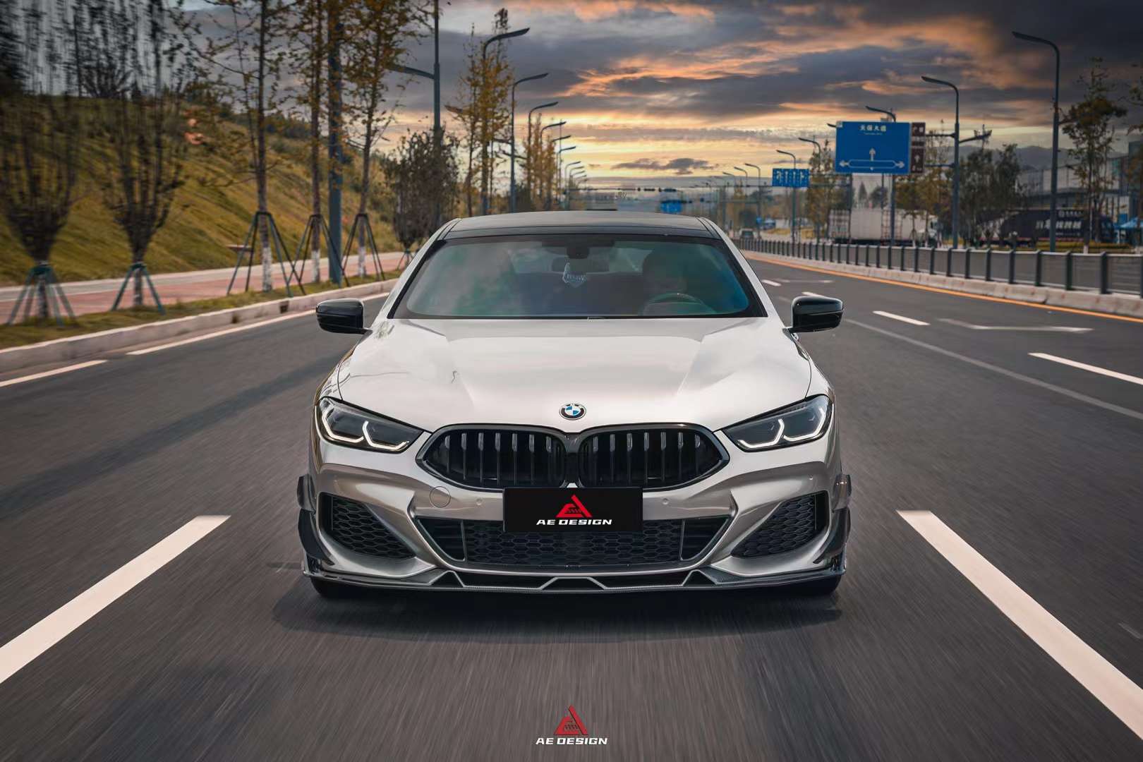 AERO DESIGN - BMW 8 SERIES G14 G15 G16 CARBON FIBRE FRONT LIP - Aero Carbon UK