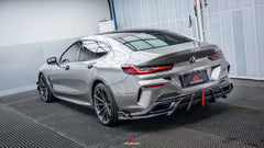 AERO DESIGN - BMW 8 SERIES G16 GRAN COUPE CARBON FIBRE LED REAR DIFFUSER - Aero Carbon UK