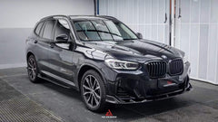 AERO DESIGN - BMW X3 G01 LCI ABS GLOSS BLACK FRONT LIP - Aero Carbon UK