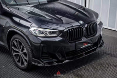 AERO DESIGN - BMW X3 G01 LCI ABS GLOSS BLACK FRONT LIP - Aero Carbon UK