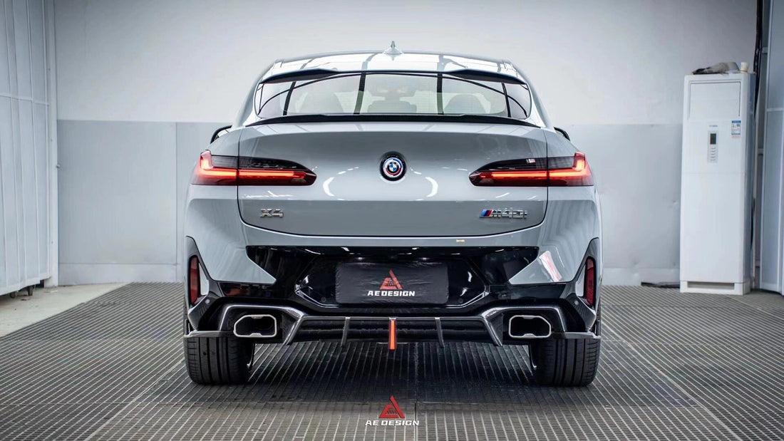 AE DESIGN - BMW X4 G02 LCI DRY CARBON FIBRE REAR DIFFUSER – Aero Carbon UK