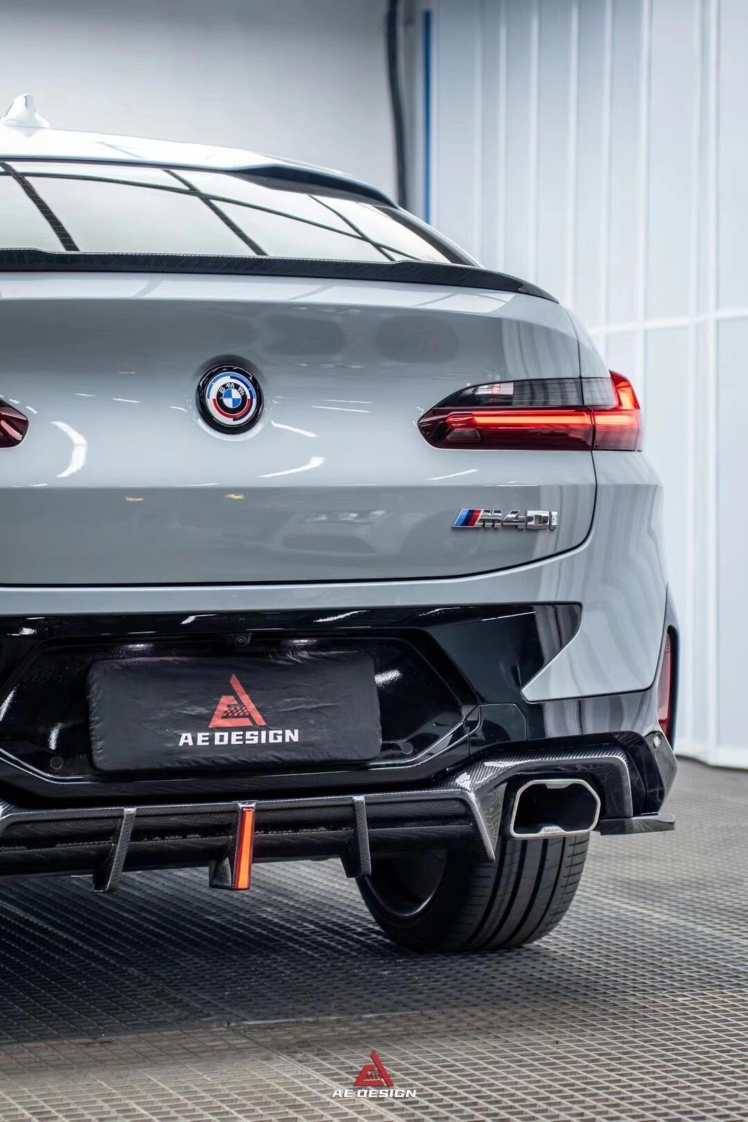 X4 Rear Lens Mod AE DESIGN - BMW X4 G02 LCI DRY CARBON FIBRE REAR DIFFUSER – Aero Carbon UK